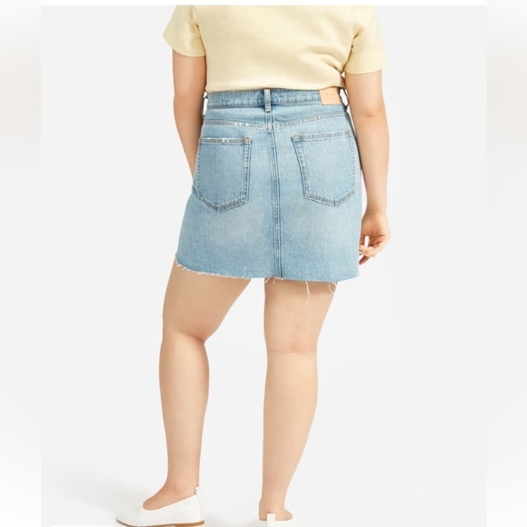 Everlane The Denim Reconstructed Skirt - Picture 3 of 10